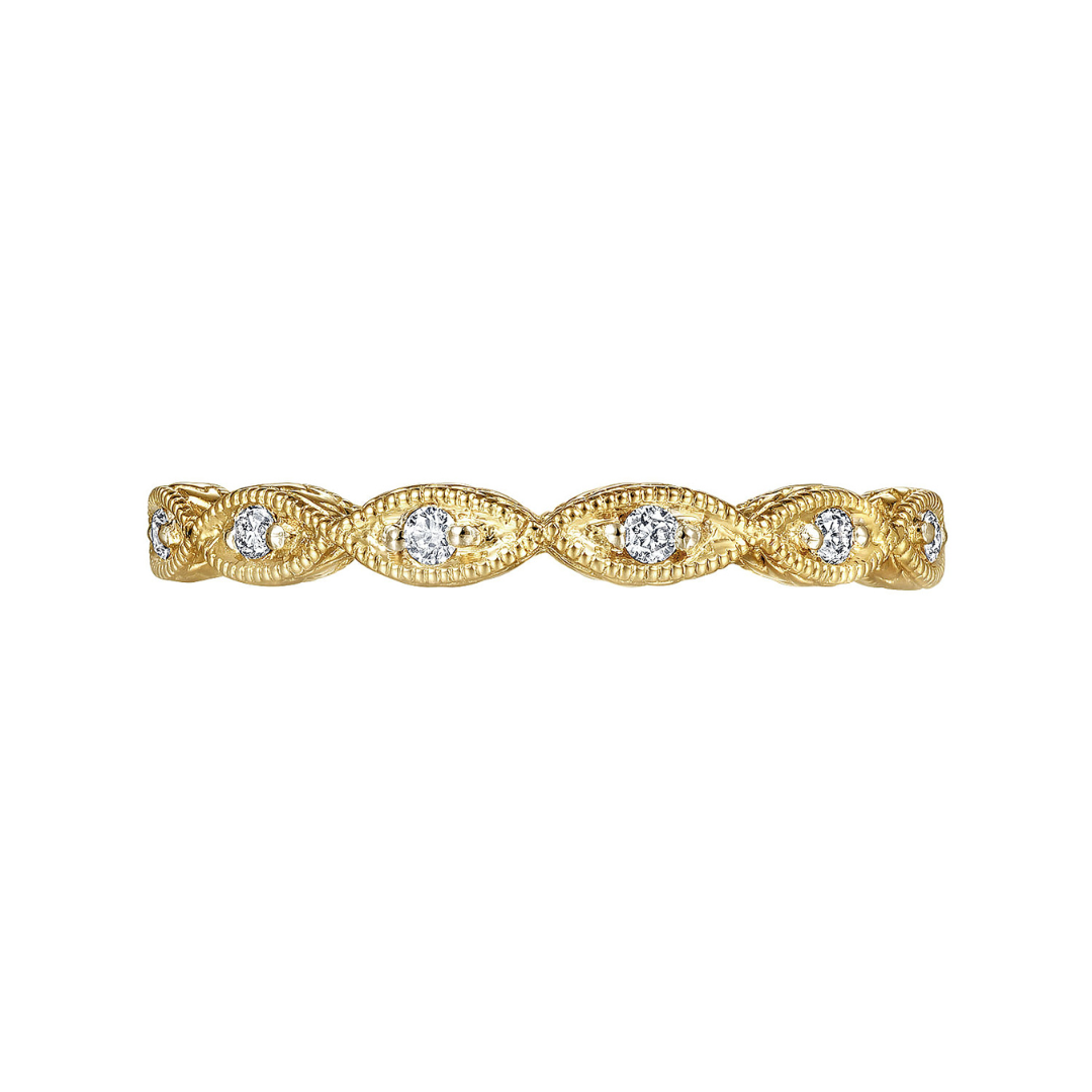 Yellow Gold Diamond Marquise Station Ring (369574)