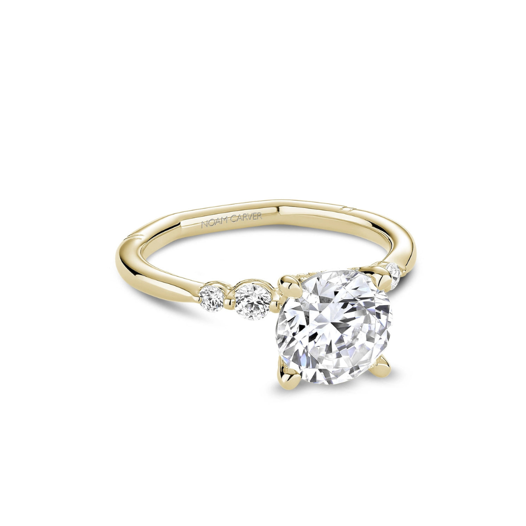 Noam Carver Yellow Gold Solitaire Engagement Ring (410876)