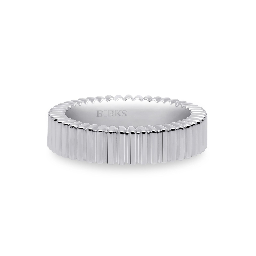 Sterling Silver Essentials Pleated Ring (576089)