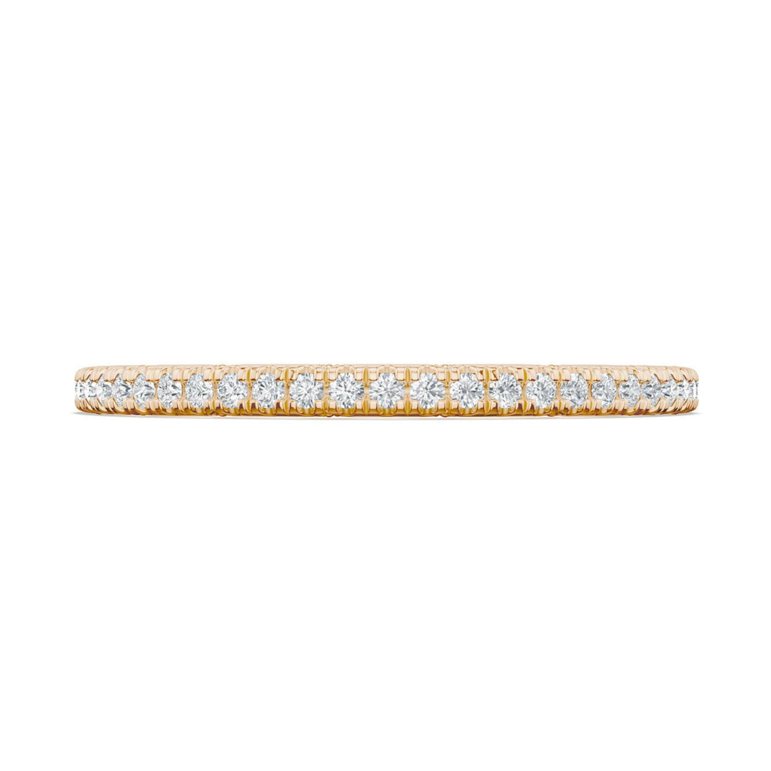 Lunetta Crescent French Pavé Diamond Wedding Band (675901)