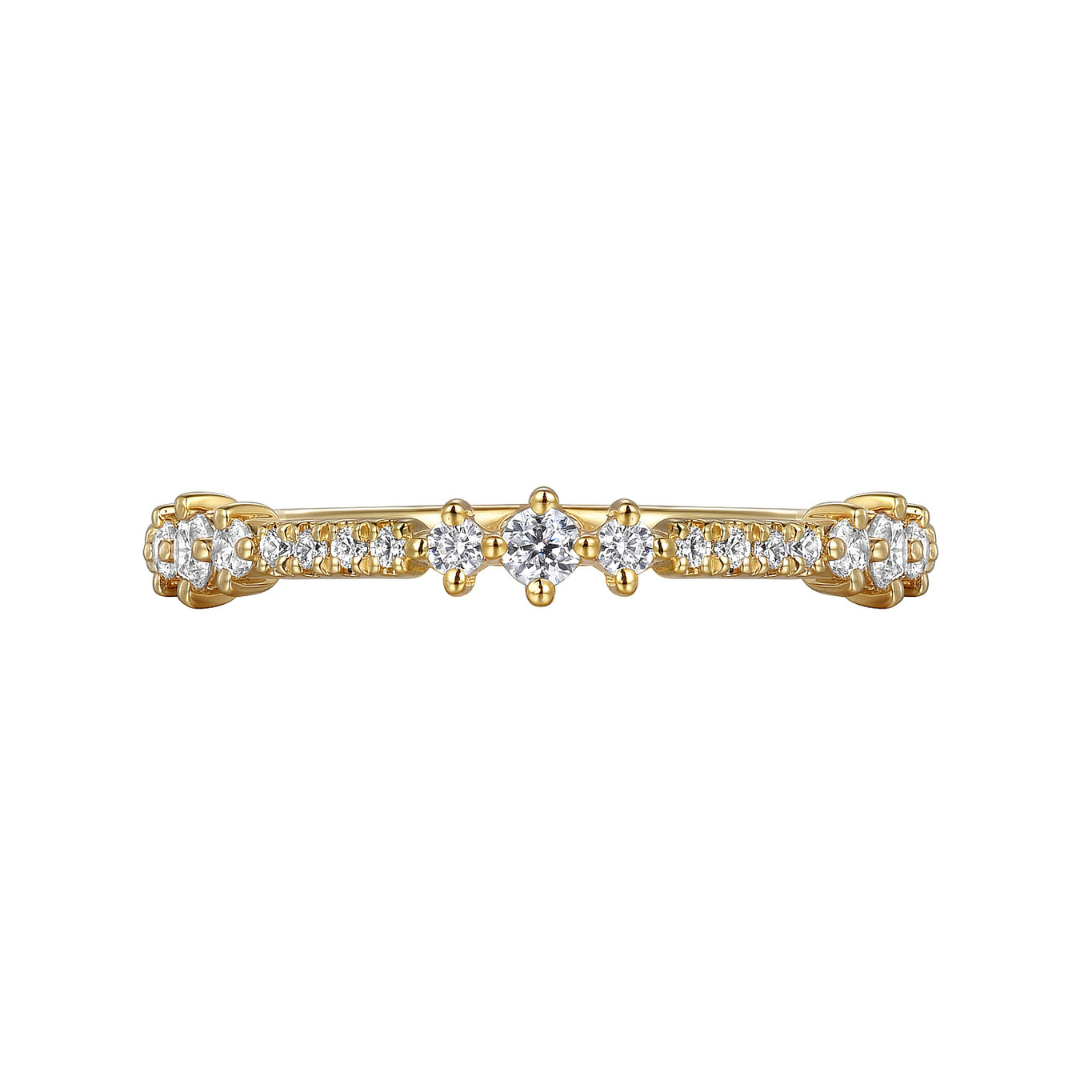 Yellow Gold Diamond Ladies Ring (836467)