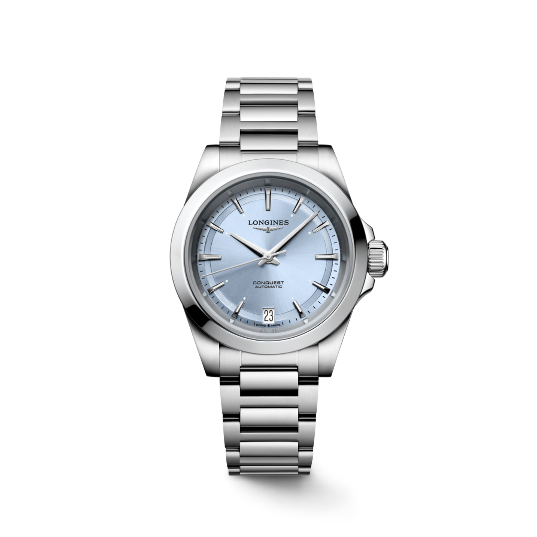 Longines Conquest Light Blue Dial 34mm