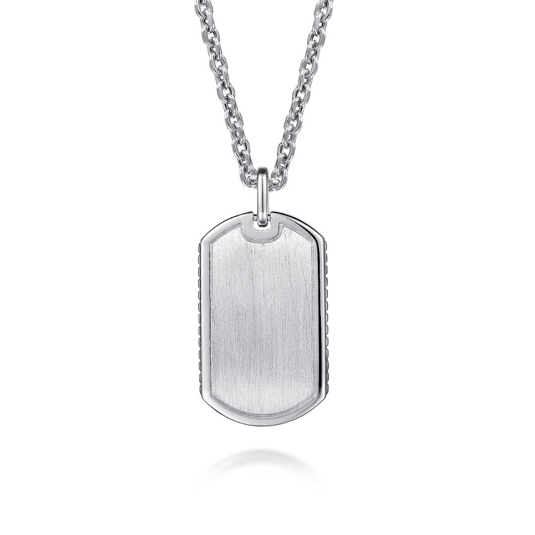 Silver Dog Tag Pendant (805536)