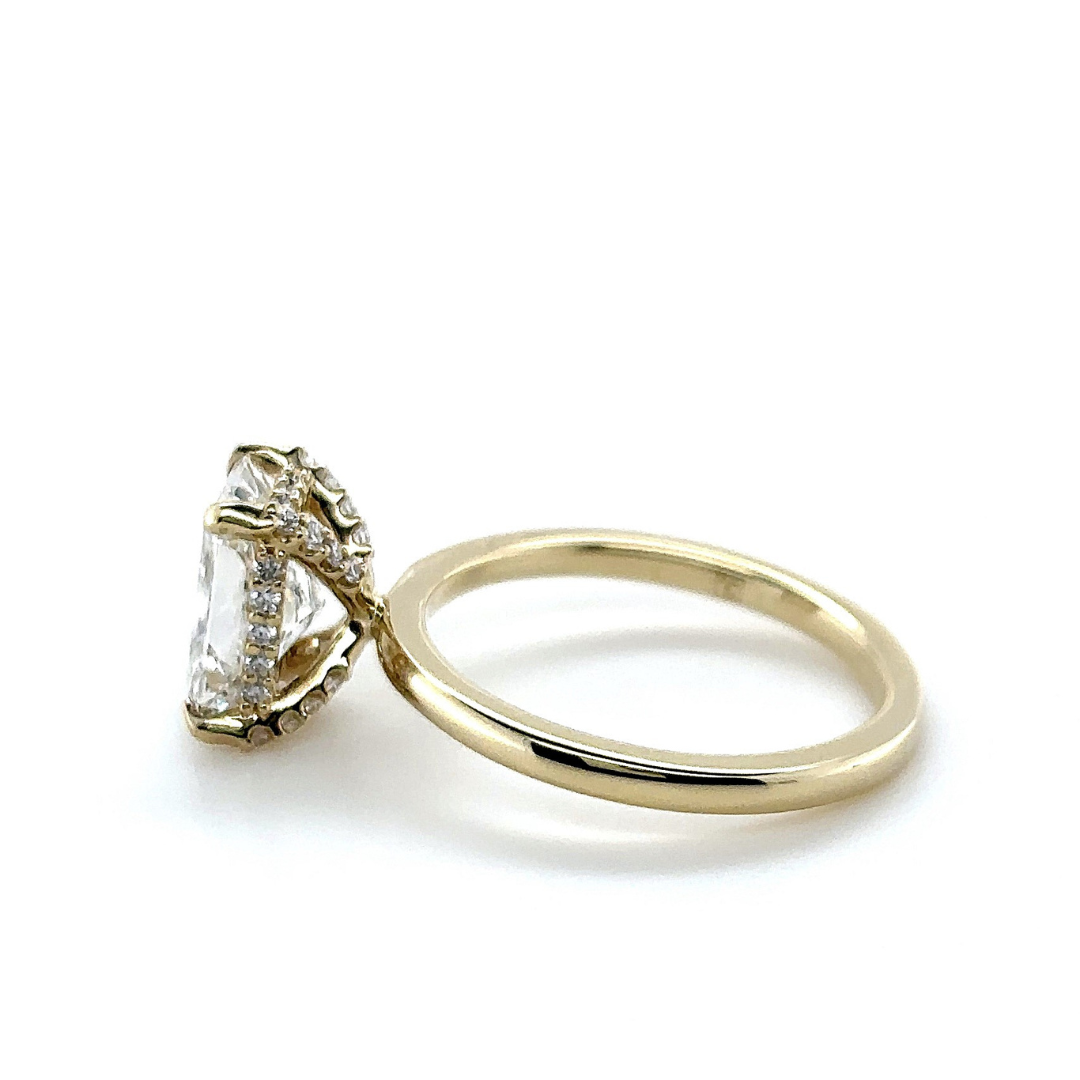 Yellow Gold Lab Grown Engagement Ring (330895)