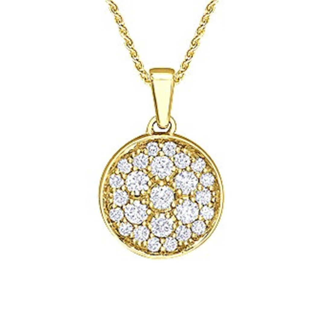 Yellow Gold Medallion Pendant (323643)