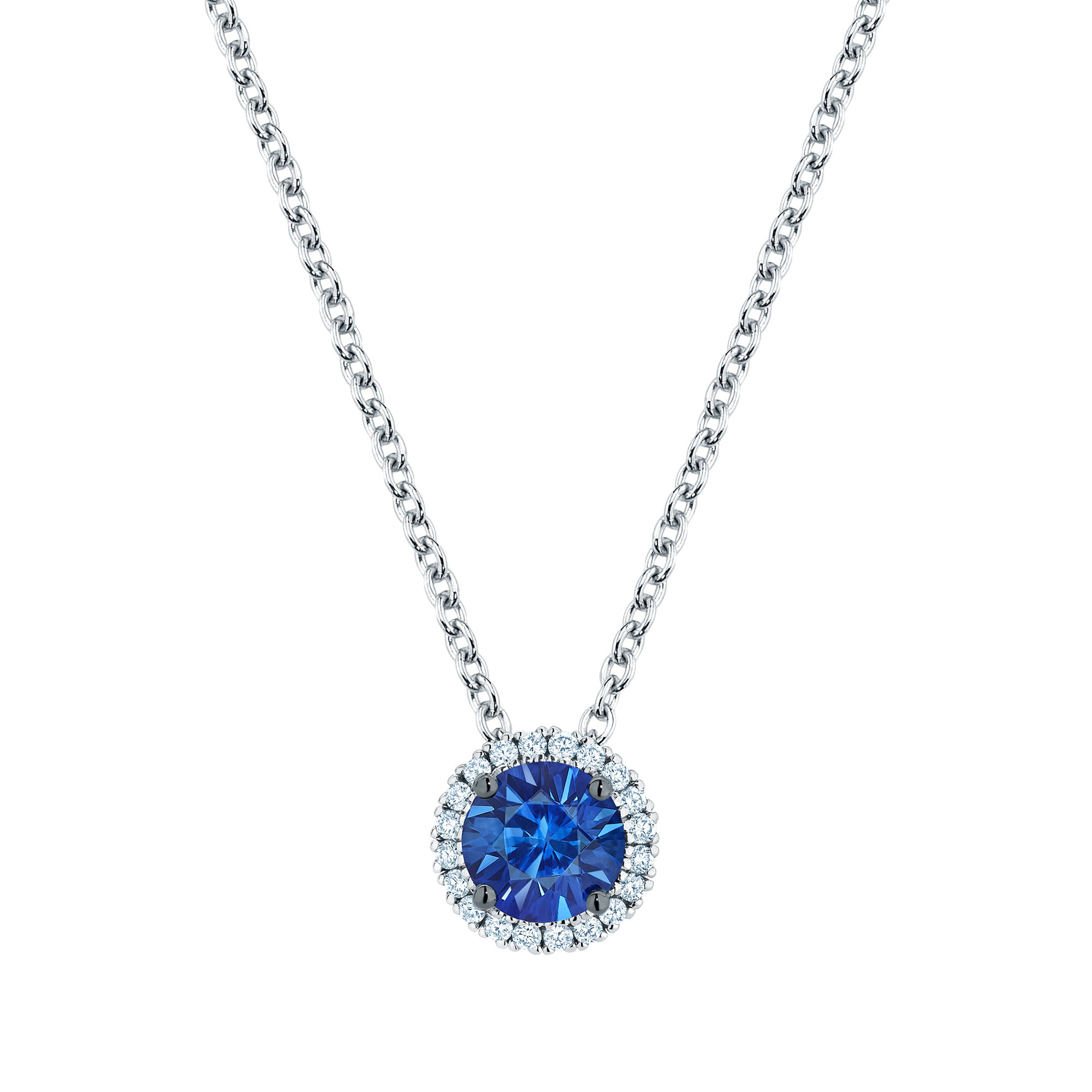 Sapphire and Diamond Pendant (221833)