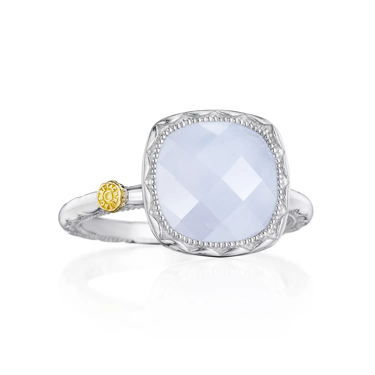 Cushion Gem Ring with Chalcedony (402884)