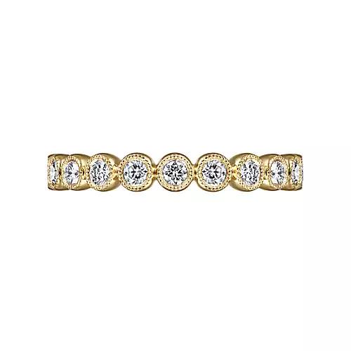 Milgrain Bezel Set Diamond Band (051650)